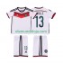 Camisola Alemanha MULLER 13 2014 Retro Criança Equipamento Primeiro Manga Curta